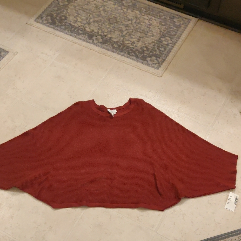 New! J. society sz Small red bat style Women's Red Sweater